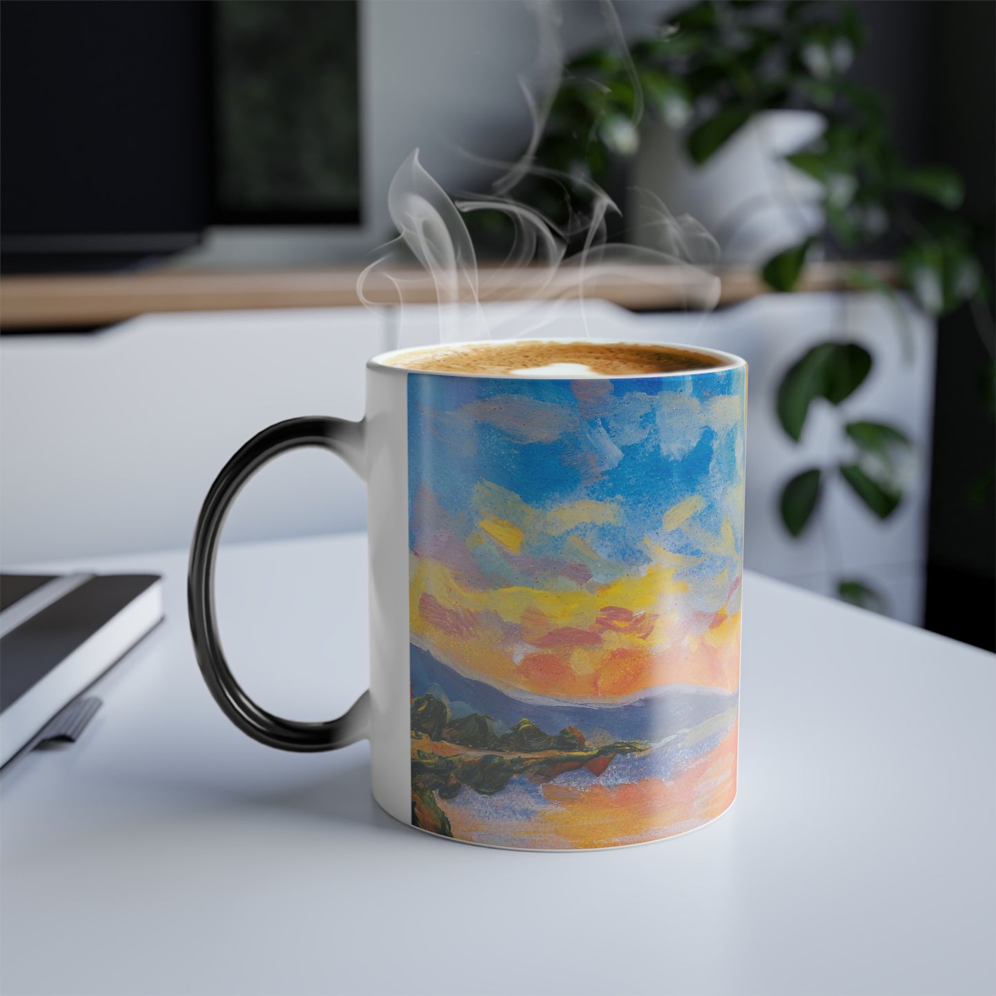 Sunset Evening Tea Color Morphing Mug, 11oz