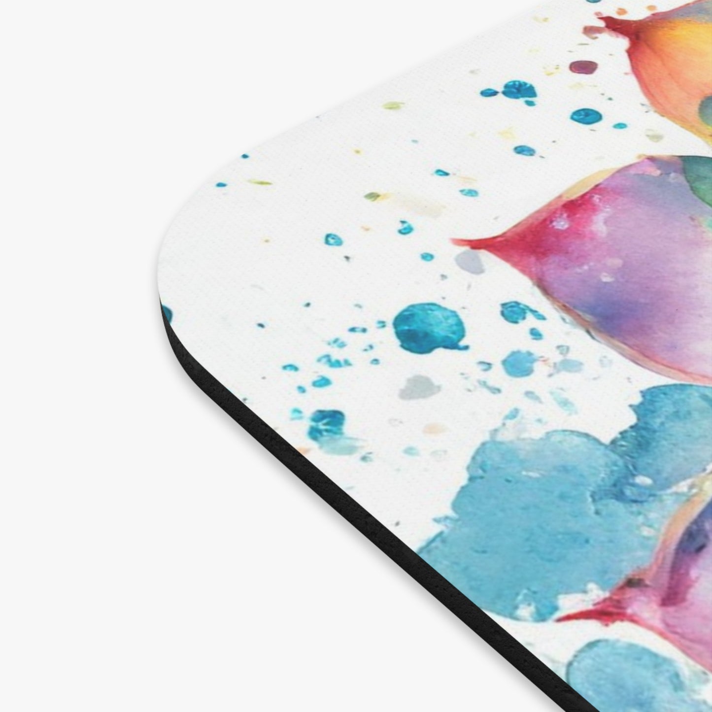 Watercolor Drip Art Echeveria Succulent Mouse Pad (Rectangle)
