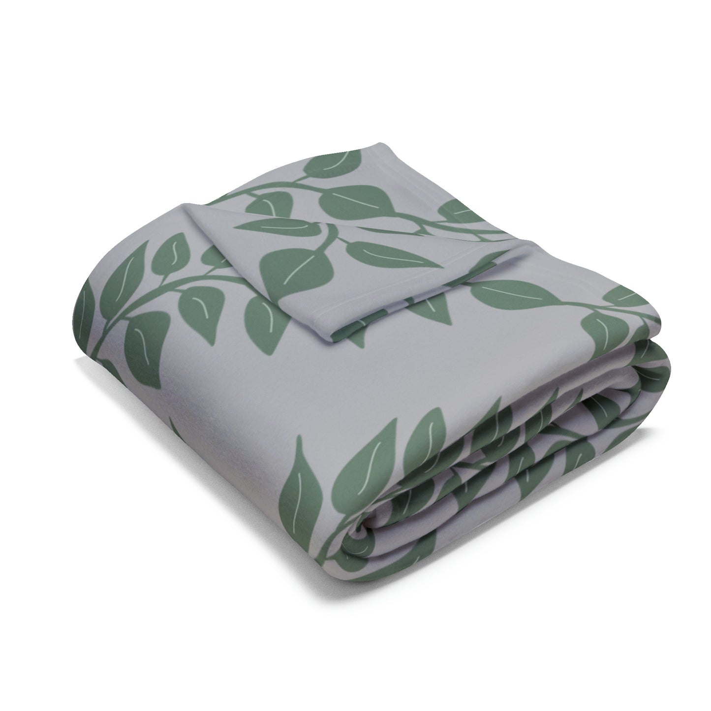 Leaf Vine Pattern Arctic Fleece Blanket