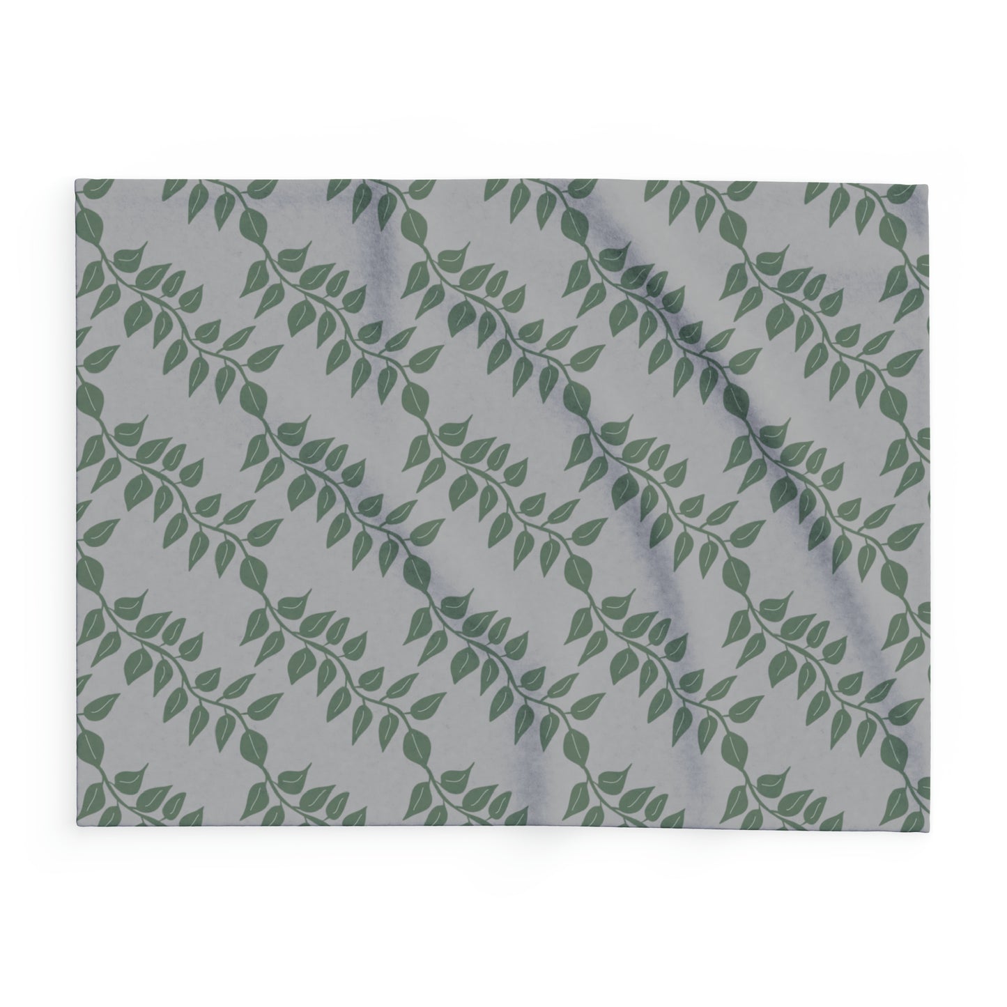 Leaf Vine Pattern Arctic Fleece Blanket