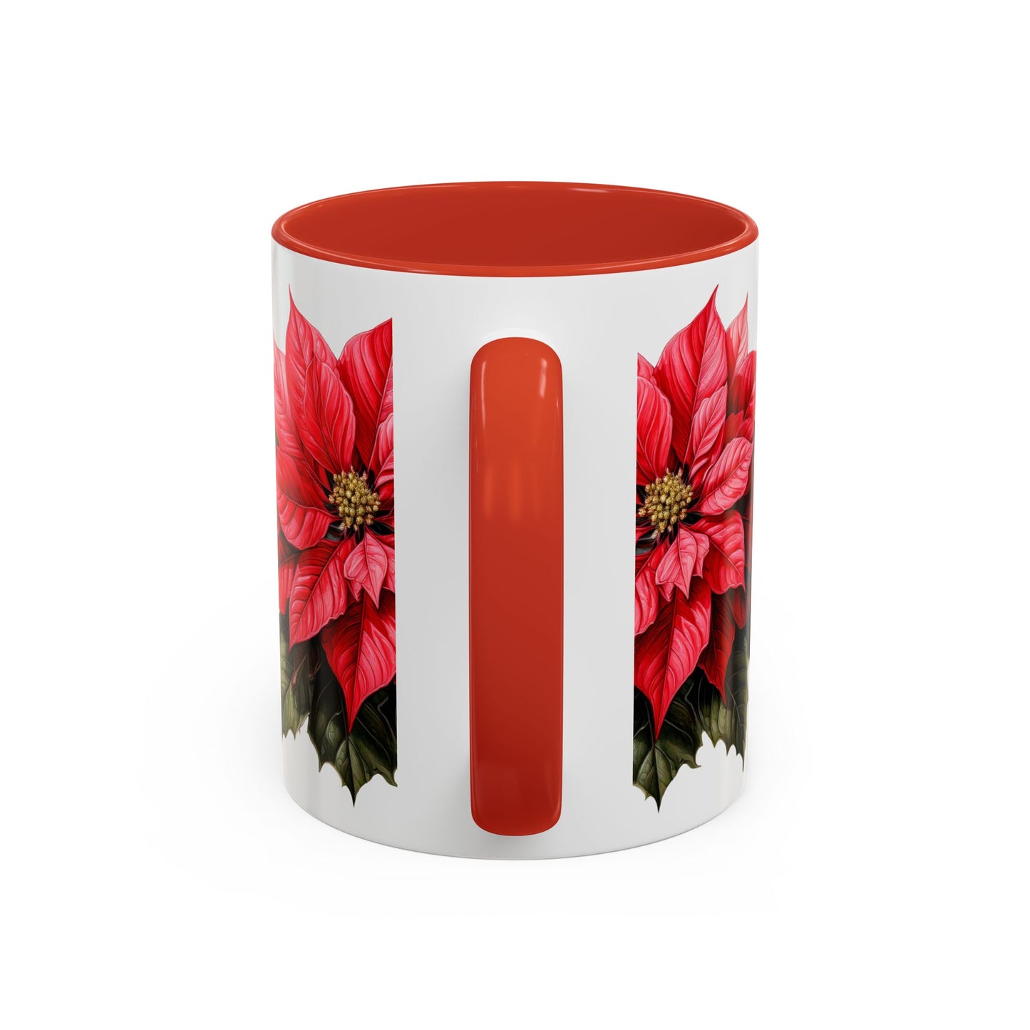 Coffee Mug Holiday Blooms Traditional Poinsettia