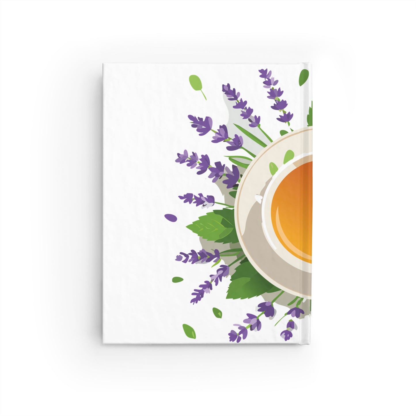 Journal - Lavender Mint Tea Time, Hardcover with Blank Pages