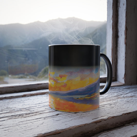 Sunset Evening Tea Color Morphing Mug, 11oz