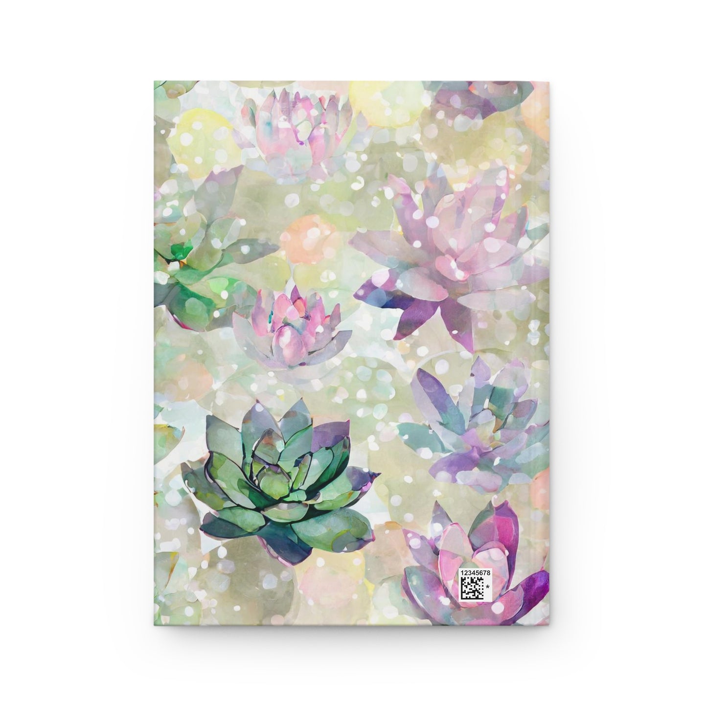 Watercolor Succulents Hardcover Journal