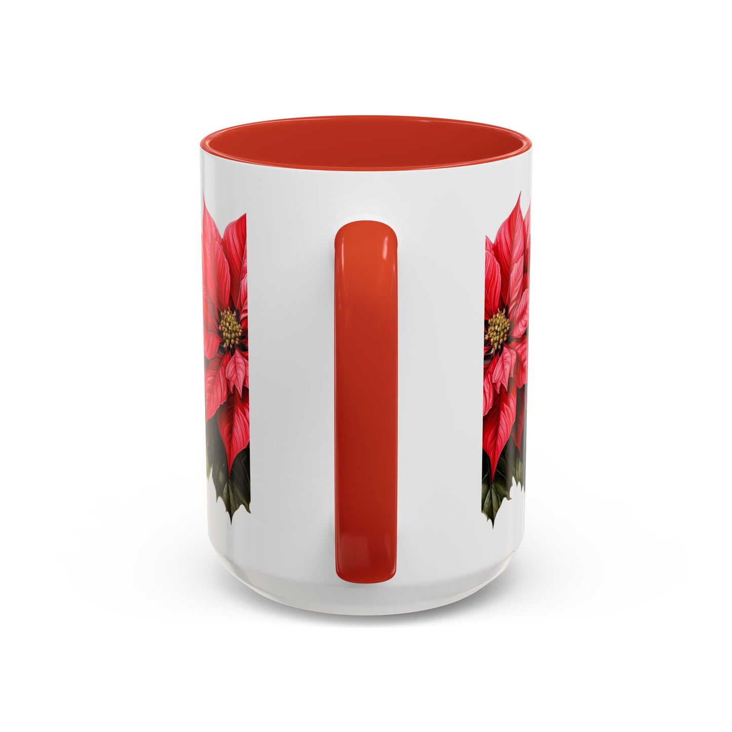 Coffee Mug Holiday Blooms Traditional Poinsettia