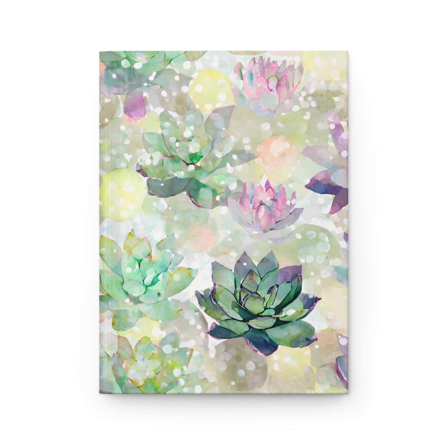 Watercolor Succulents Hardcover Journal