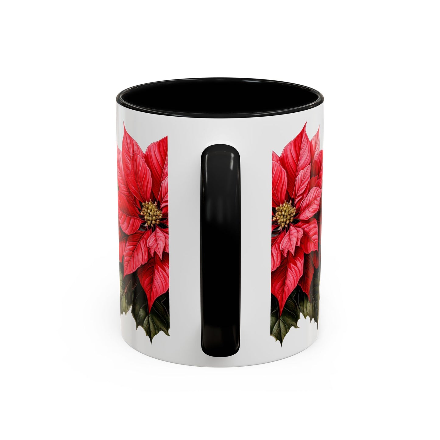 Coffee Mug Holiday Blooms Traditional Poinsettia