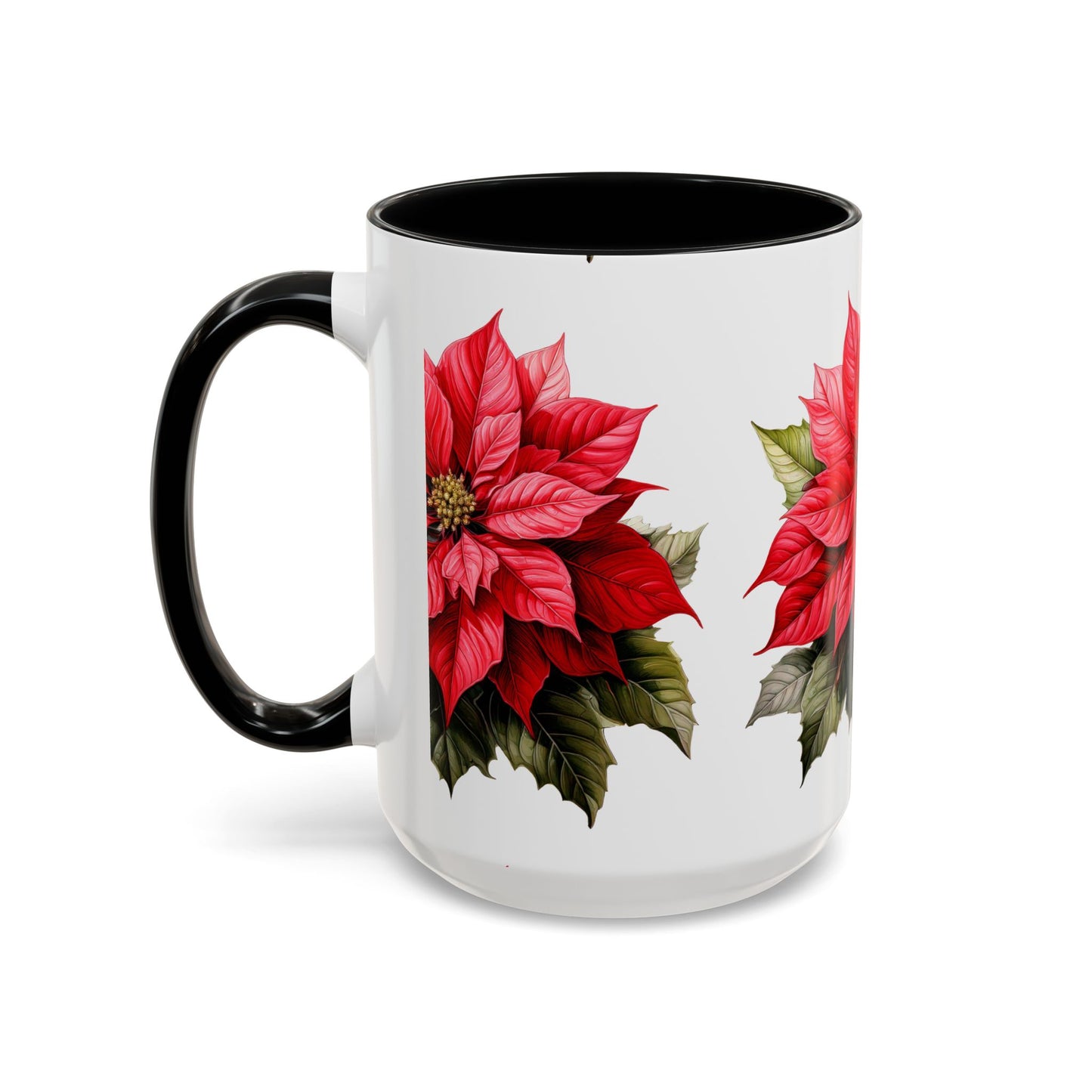 Coffee Mug Holiday Blooms Traditional Poinsettia