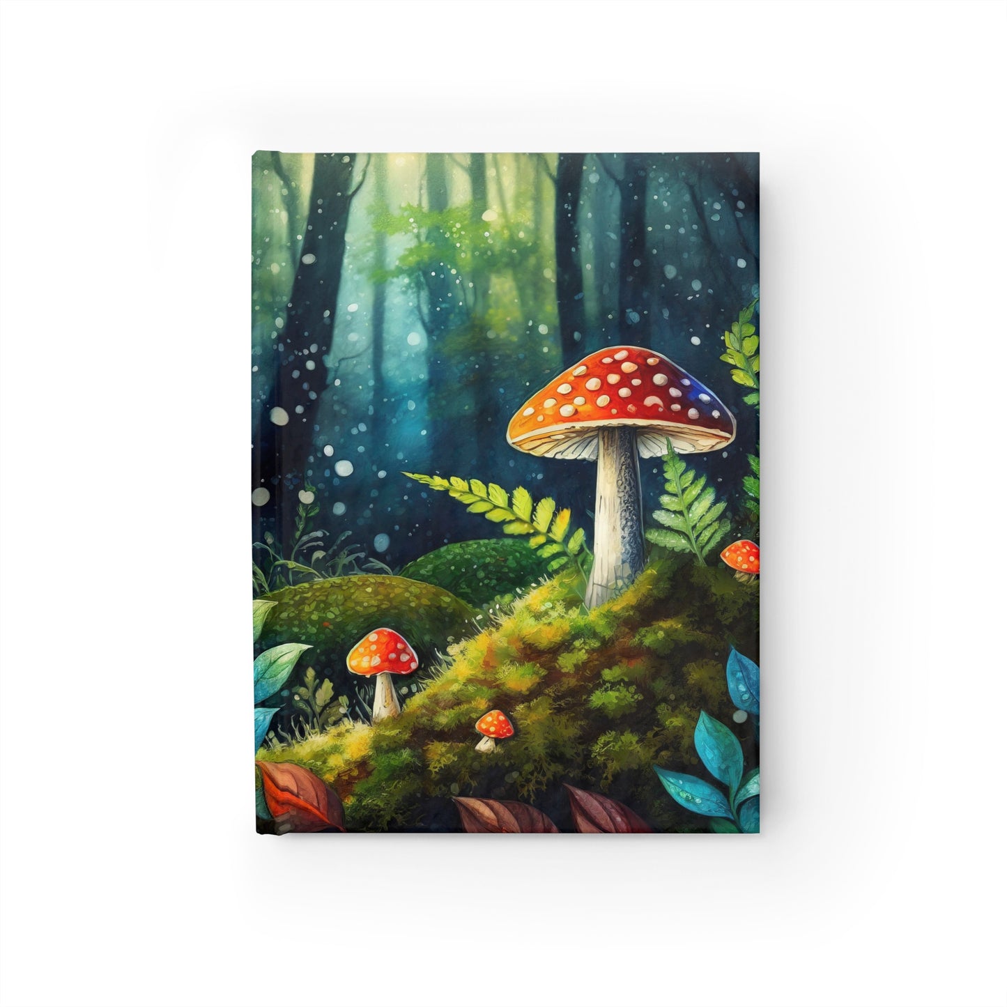 Amanita Mushroom Dark Forest Art Journal - Blank