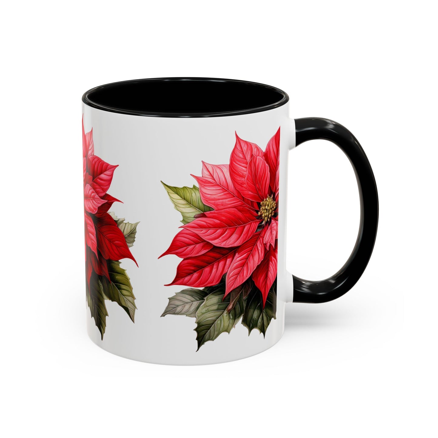 Coffee Mug Holiday Blooms Traditional Poinsettia