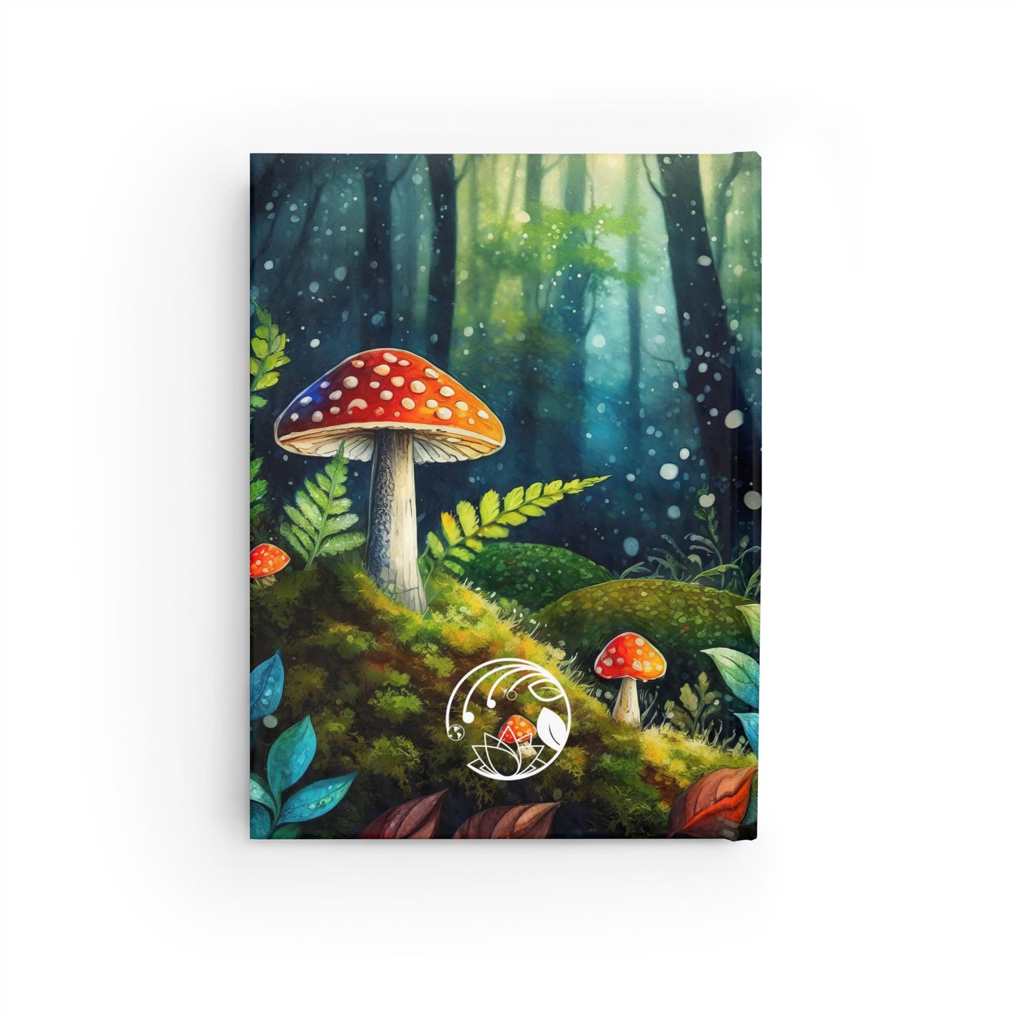 Amanita Mushroom Dark Forest Art Journal - Blank