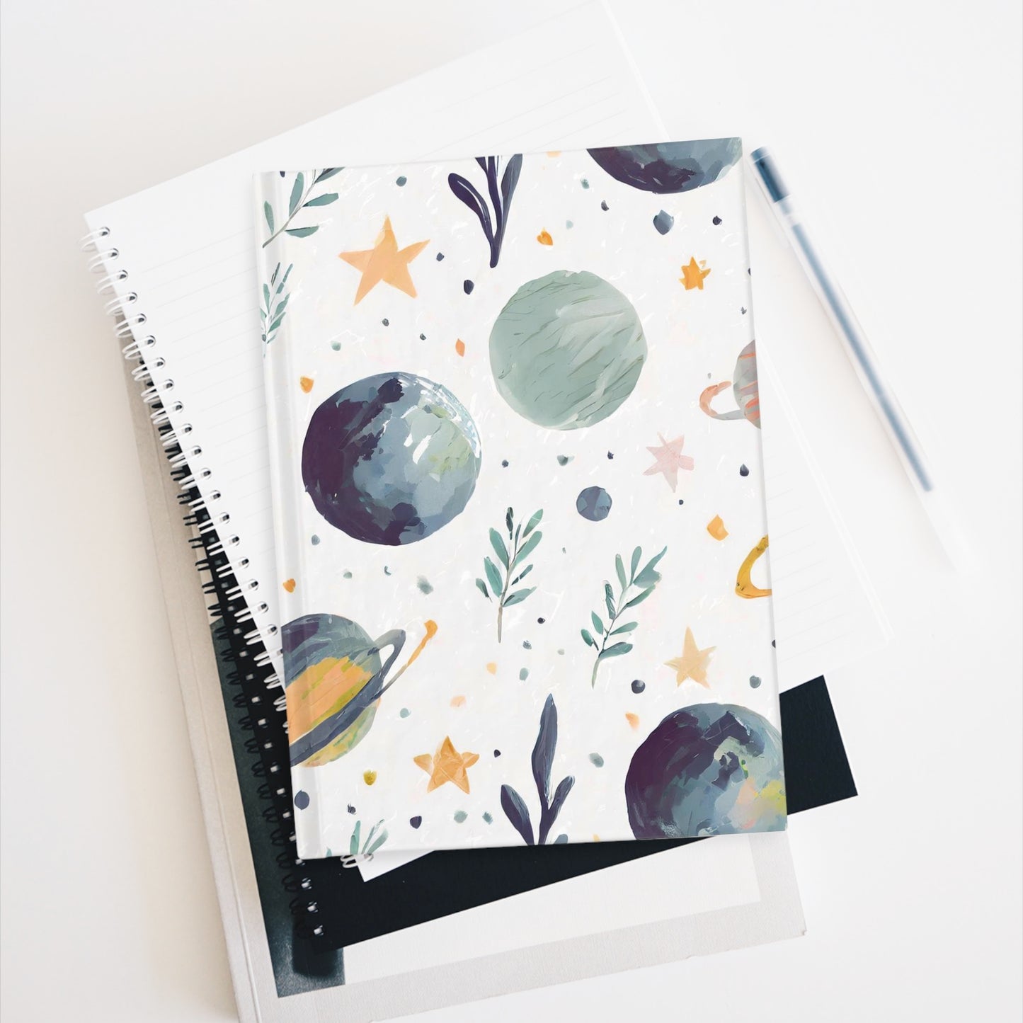 Sprigs and Cosmos Love Journal - Ruled Line